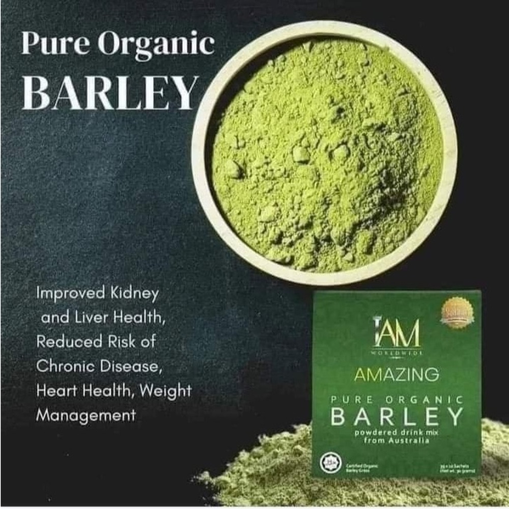 IAm Amazing Pure organic Barley powder mix 10’s / Box